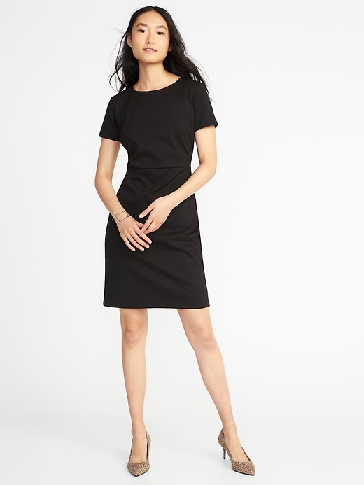 View large product image 1 of 1. Ponte-Knit Sheath Dress for Women