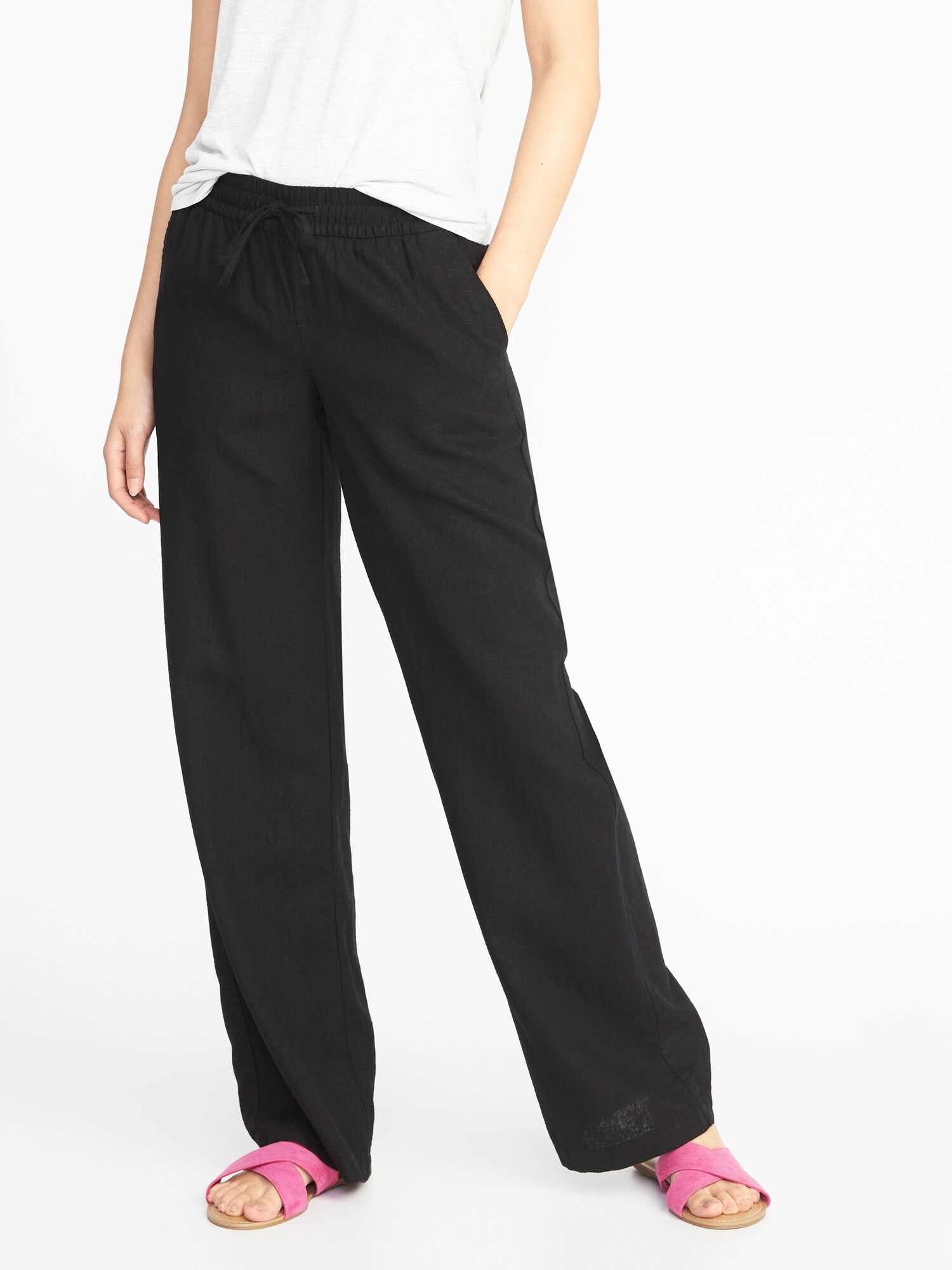 Old Navy Mid-Rise Wide-Leg Linen-Blend Pull-On Pants, 8 Editor-Tested  Products From Old Navy We're Happy We Bought; Just Read Our Reviews