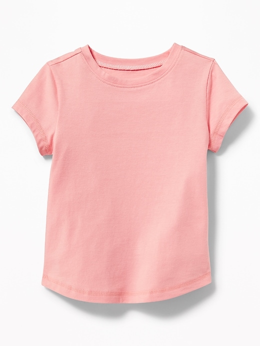 Voir une image plus grande du produit 1 de 1. T-shirt à encolure ras du cou en jersey pour toute-petite fille