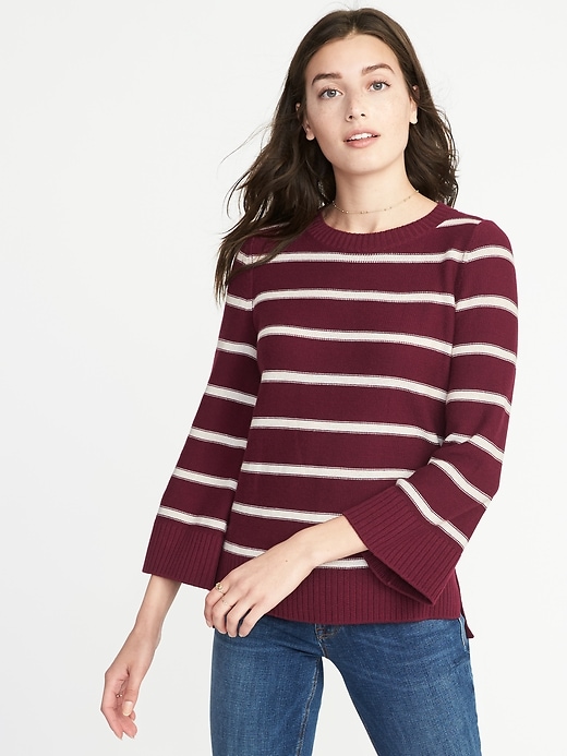 View large product image 1 of 1. Bell-Sleeve Sweater for Women