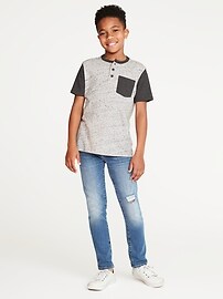 View large product image 3 of 3. Color-Block Pocket Henley For Boys