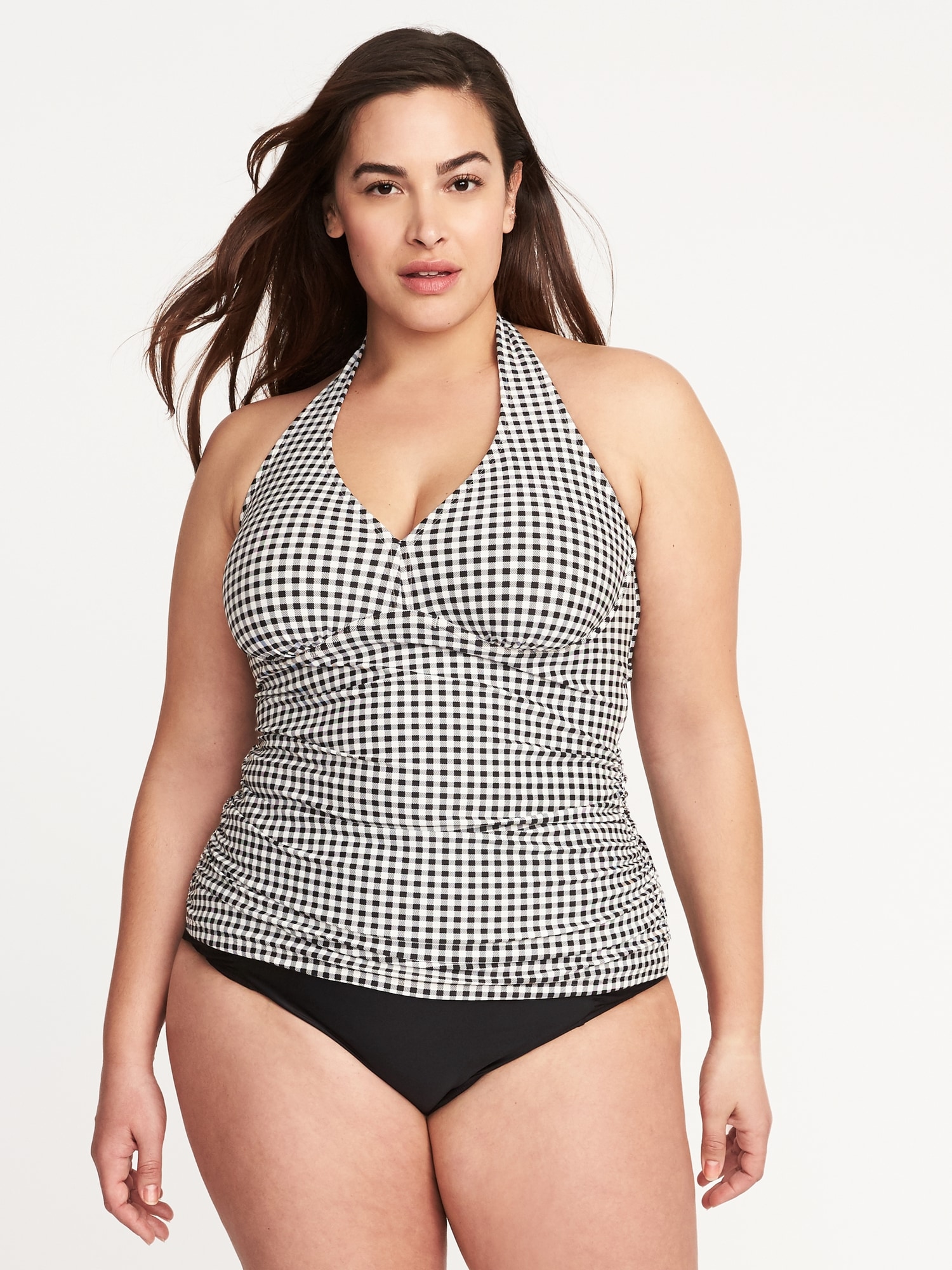 Plus size sales halter tankini