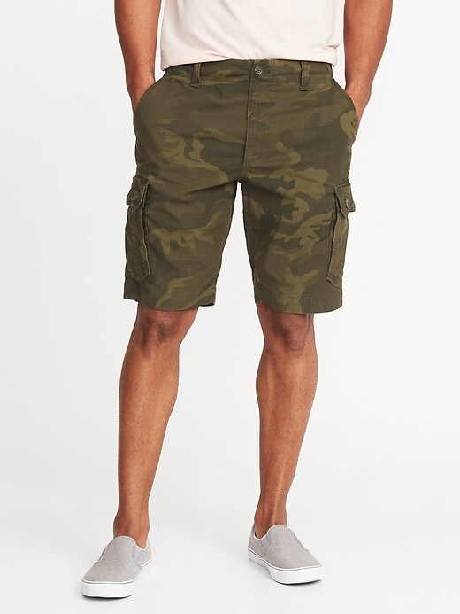 View large product image 1 of 1. Lived-In Built-In Flex Ripstop Cargo Shorts - 10-inch inseam
