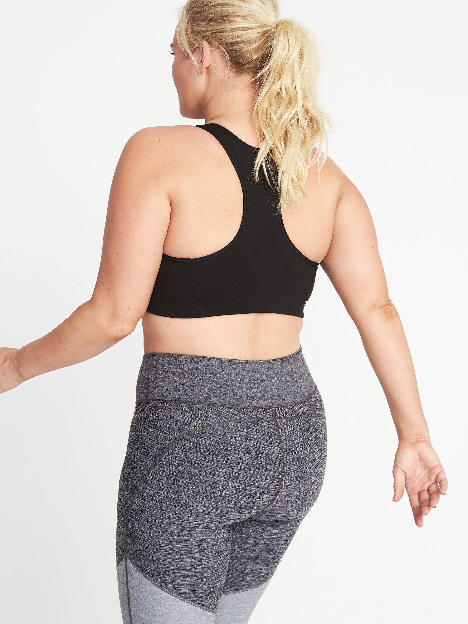 plus size racerback sports bra