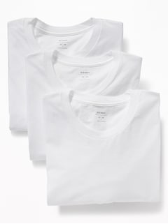 Go-Dry Crew-Neck T-Shirts 3-Pack