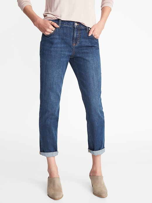 View large product image 1 of 2. Boyfriend Straight Jeans for Women