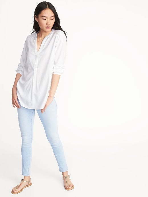 Image number 3 showing, Relaxed Twill Tunic for Women