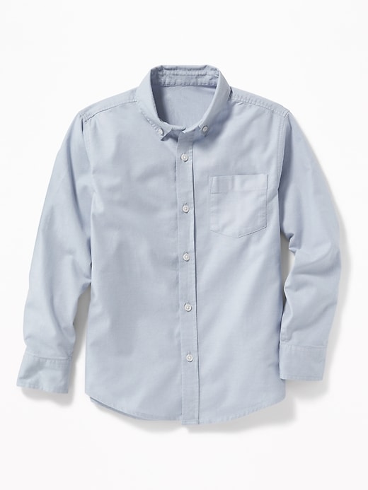 View large product image 1 of 3. Lightweight Built-In Flex Oxford Uniform Shirt For Boys