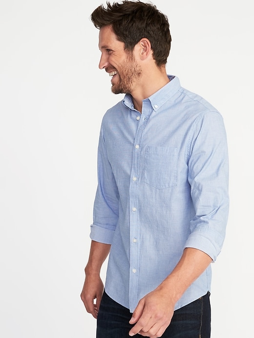 Image number 1 showing, Regular-Fit Built-In Flex Everyday Shirt for Men
