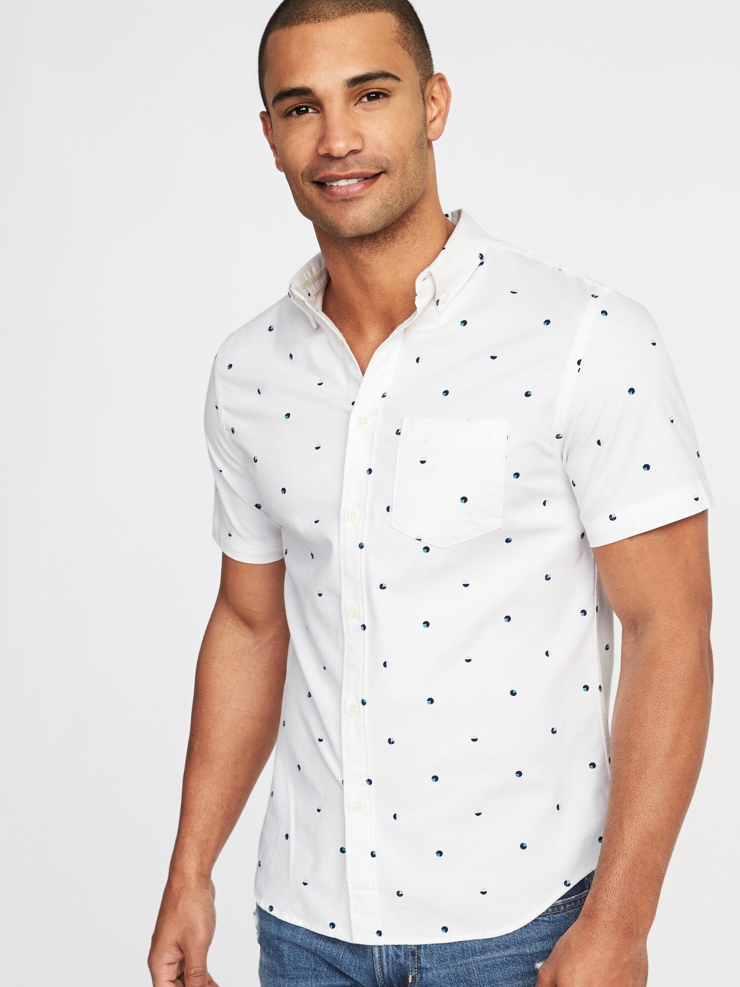 Slim-Fit Built-In Flex Everyday Oxford Shirt for Men | Old Navy