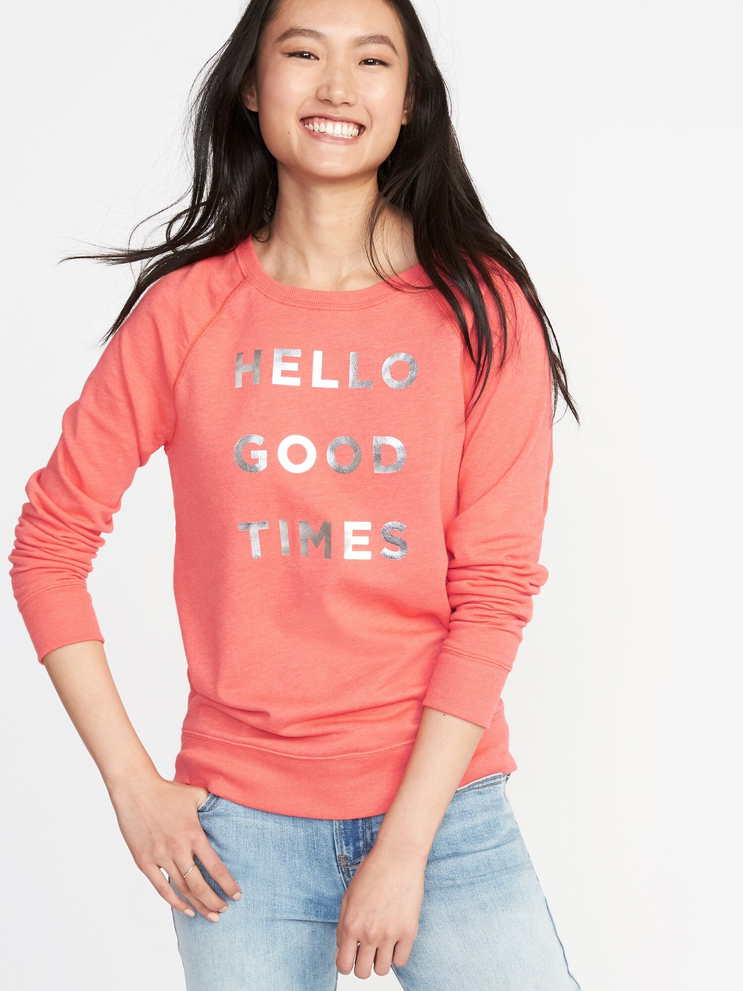 Old navy radiate positivity deals sweatshirt