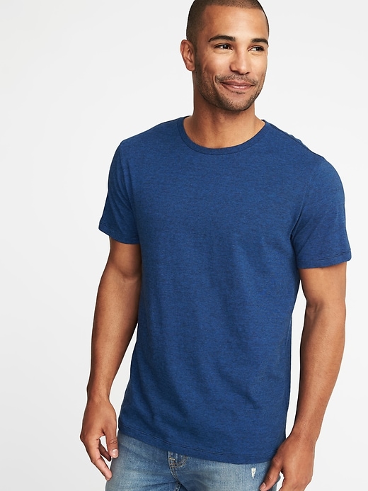 Voir une image plus grande du produit 1 de 1. T-shirt ras du cou en tricot grège pour homme