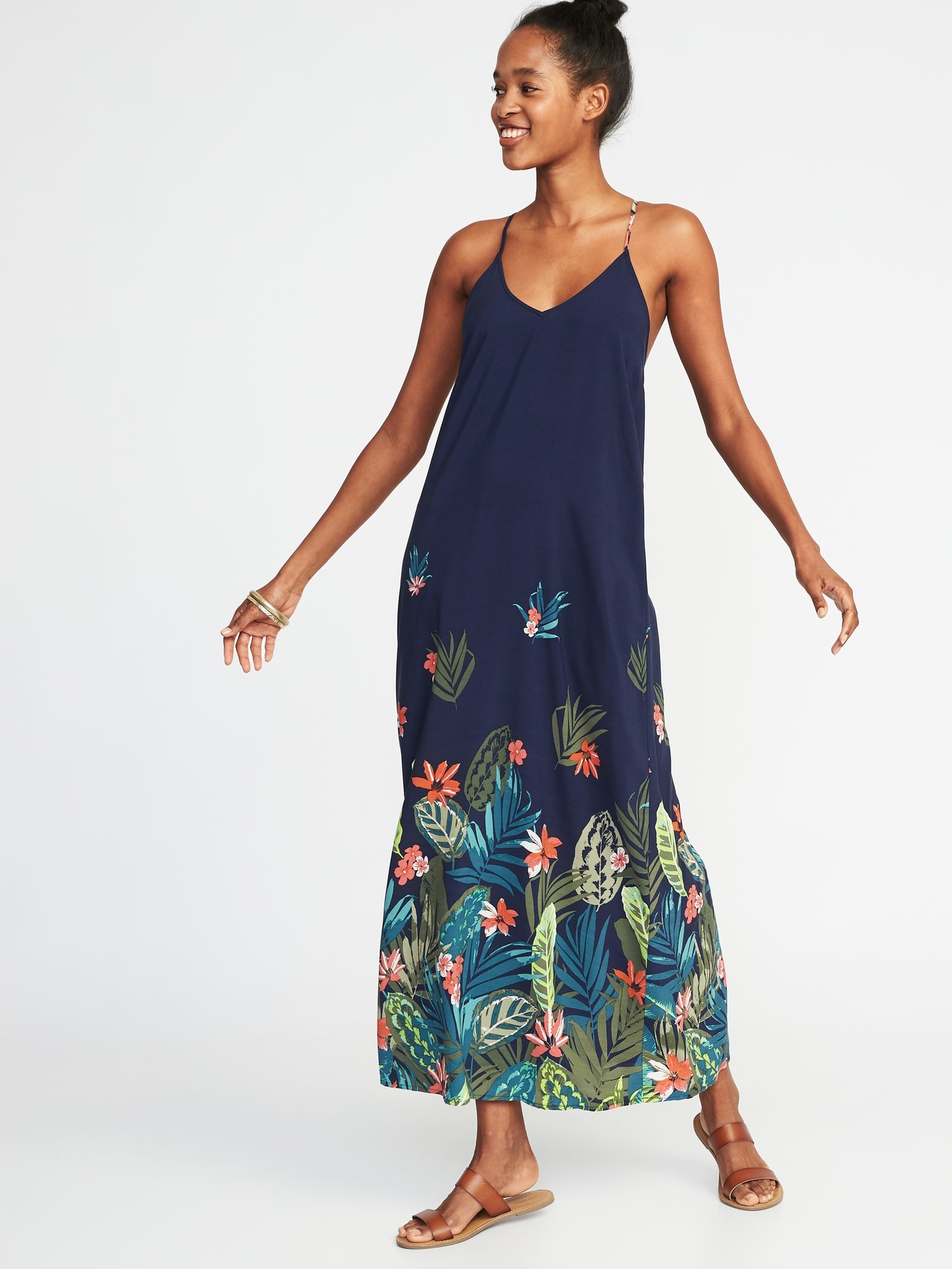 Sleeveless Floral Maxi Shift Dress for Women | Old Navy