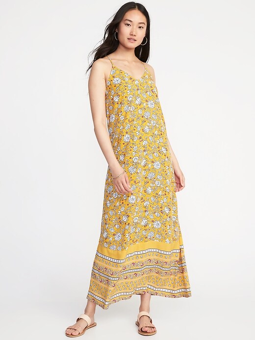 Image number 1 showing, Sleeveless V-Neck Maxi Dress for Women