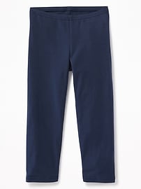 Image number 1 showing, Short Crop Jersey Leggings for Girls