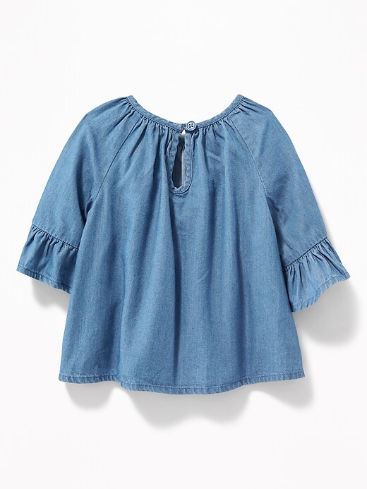 View large product image 2 of 2. Ruffle-Sleeve Peasant Top for Baby