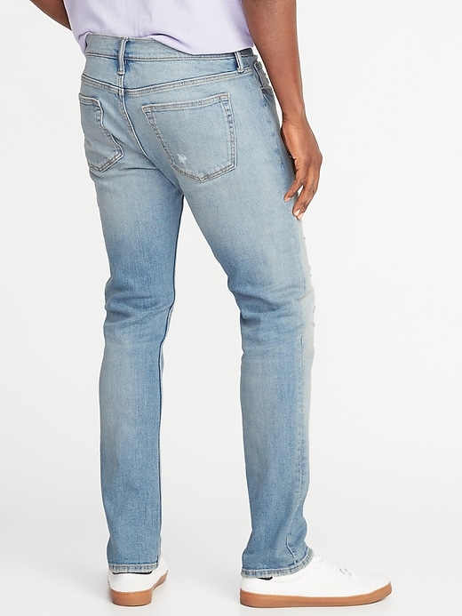 View large product image 2 of 2. Skinny Built-In Flex Distressed Jeans