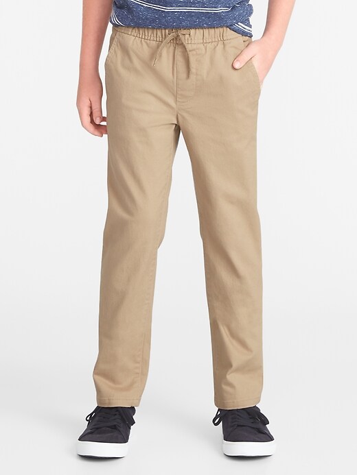 relaxed slim pull on anytime chinos for men