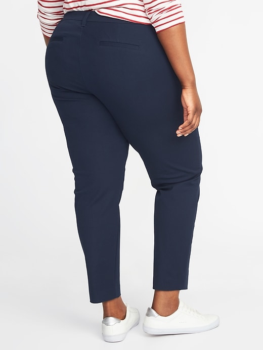 View large product image 2 of 2. Mid-Rise Plus-Size Pixie Pants