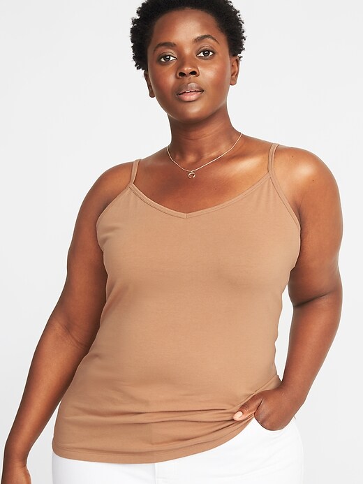 First-Layer Plus-Size V-Neck Cami