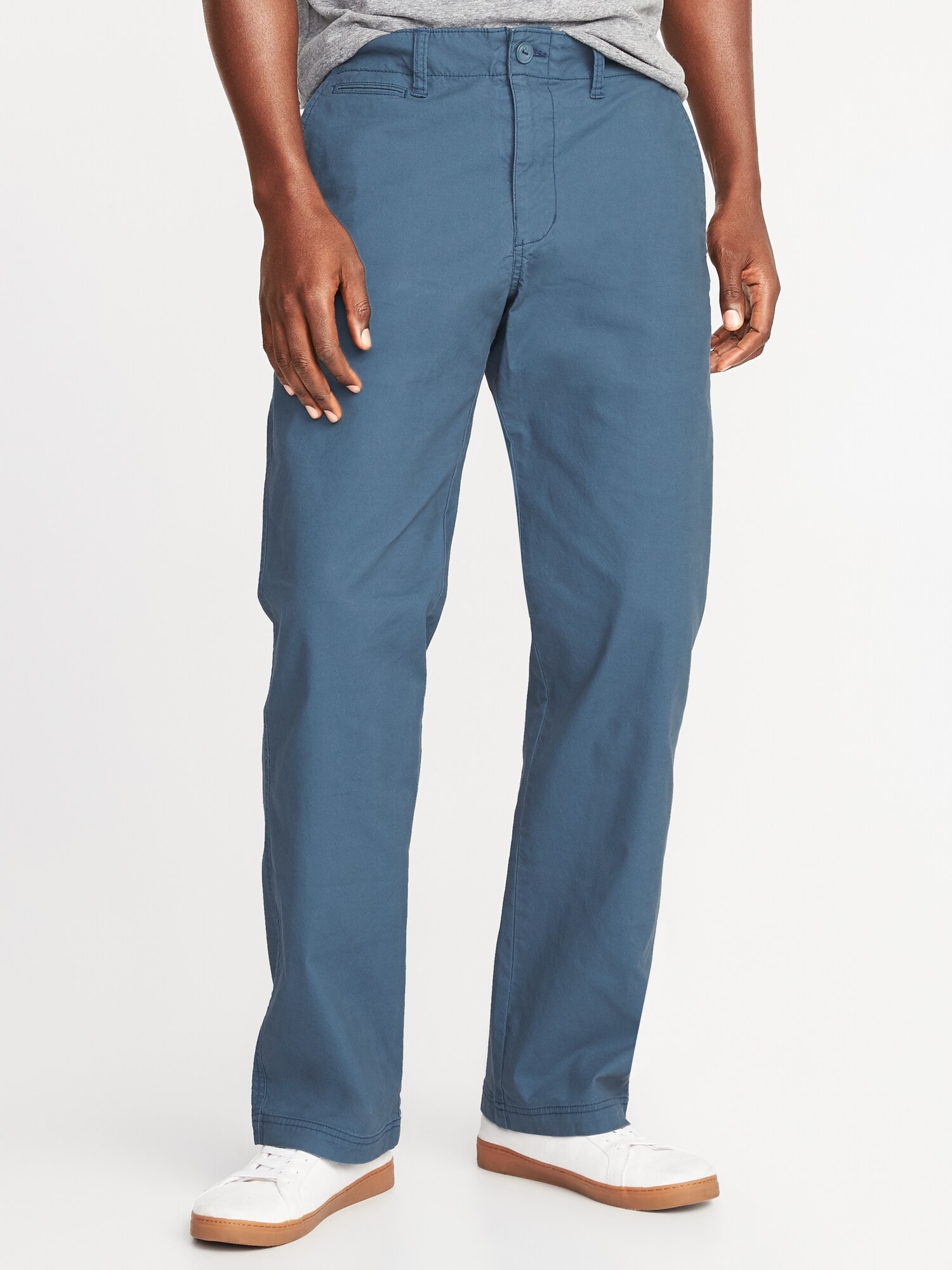 Loose Lived-In Built-In Flex Khaki Pants for Men