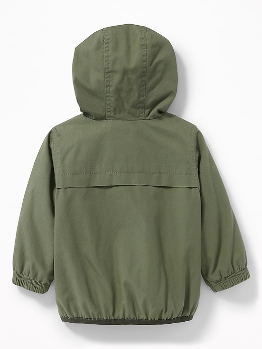 View large product image 2 of 2. Hooded Canvas Utility Jacket for Baby