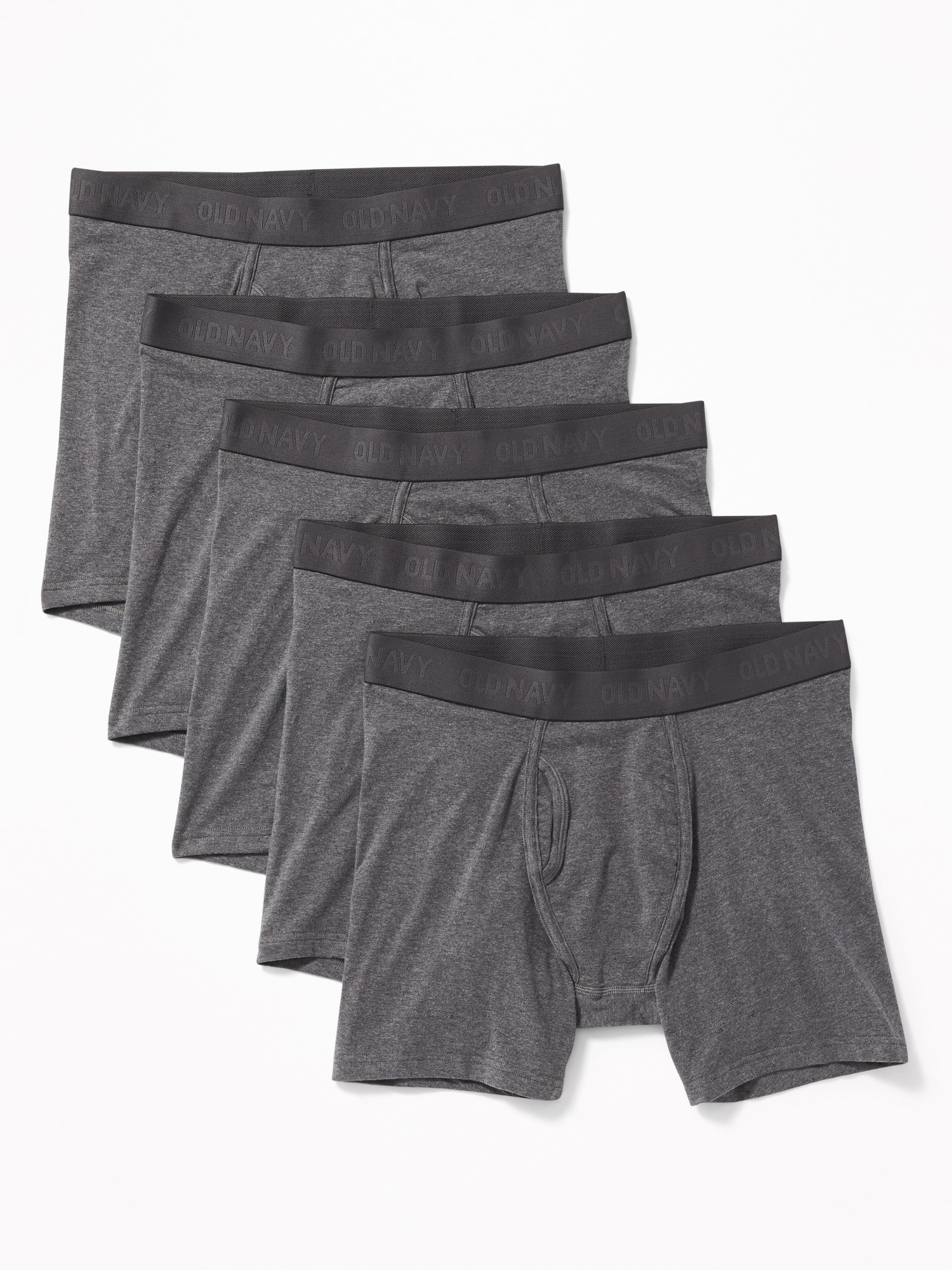 Soft-Washed Built-In Flex Boxer-Briefs Underwear 5-Pack for Men -- 6.25 ...