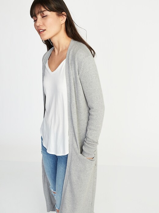 Image number 3 showing, Super-Long Open-Front Duster for Women