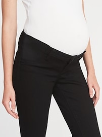 View large product image 3 of 3. Maternity Side-Panel Skinny Jeans