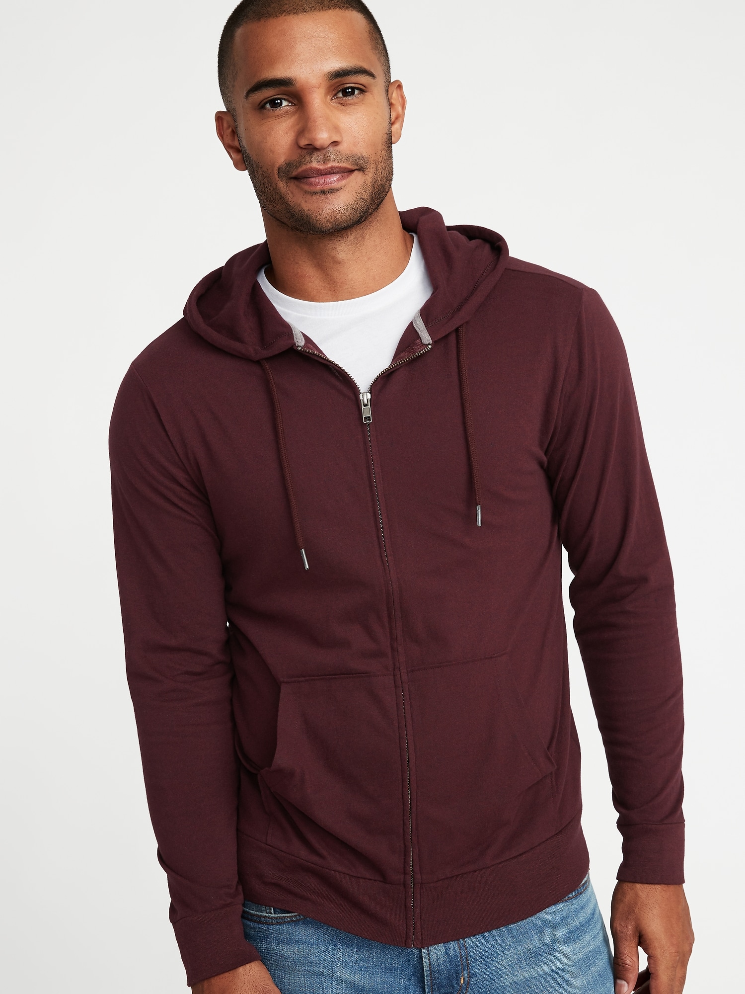 Lightweight Jersey Zip Hoodie Old Navy