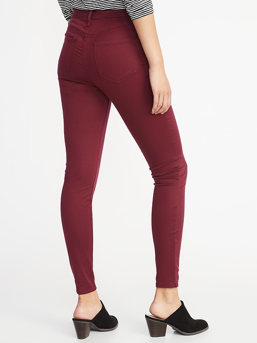 View large product image 2 of 3. Mid-Rise Sateen Rockstar Super Skinny Jeans for Women