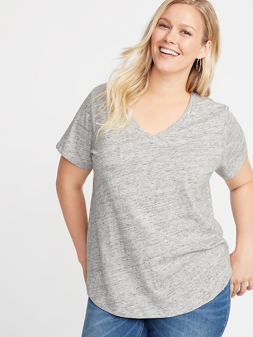 View large product image 1 of 1. EveryWear Plus-Size V-Neck Tee