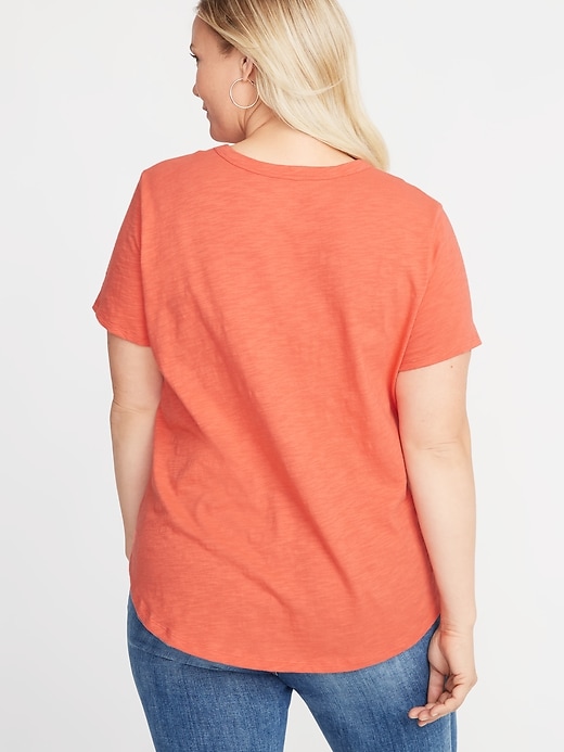L'image numéro 2 présente T-shirt EveryWear en tricot grège, taille Plus