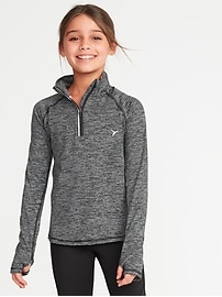 View large product image 4 of 4. Go-Dry 1/4-Zip Pullover for Girls