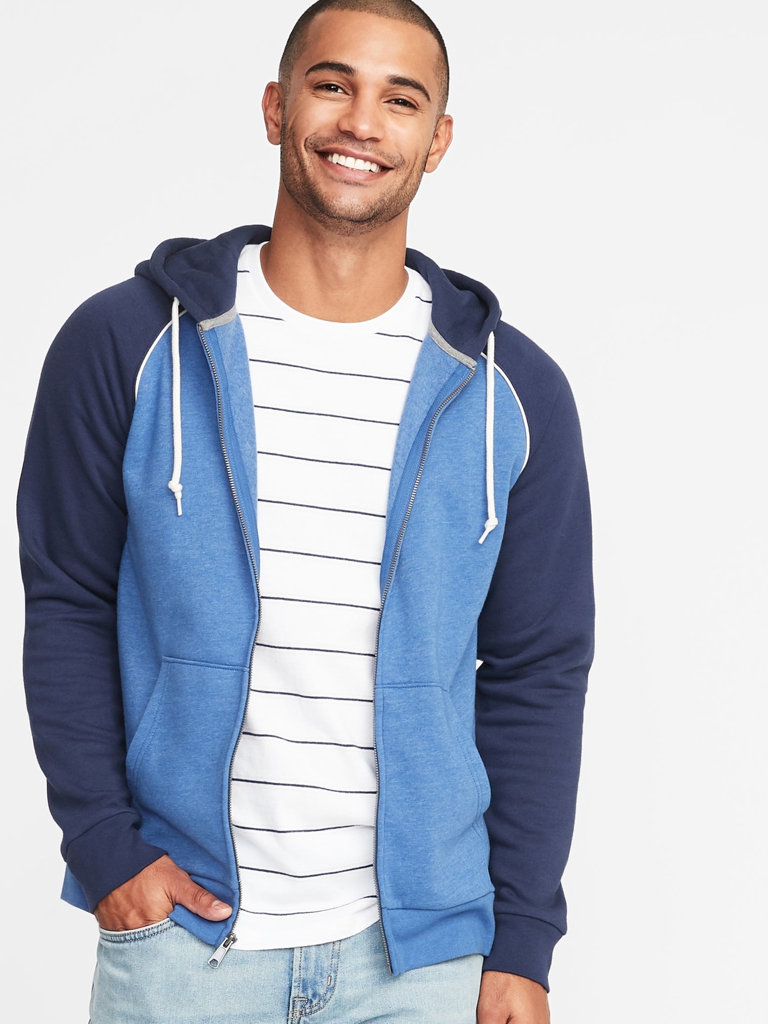 old navy blue zip hoodie