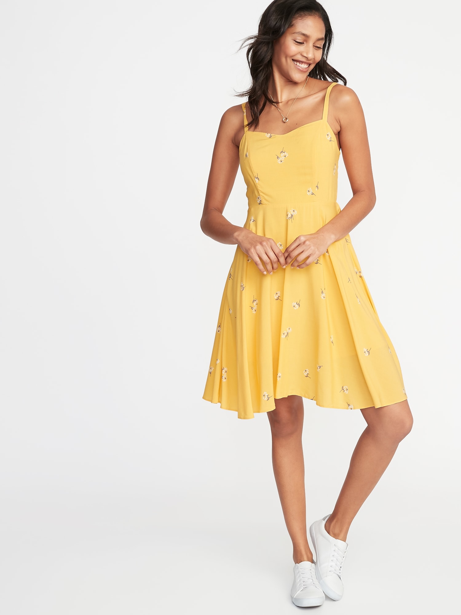 Fit & Flare Floral Cami Dress for Women | Old Navy