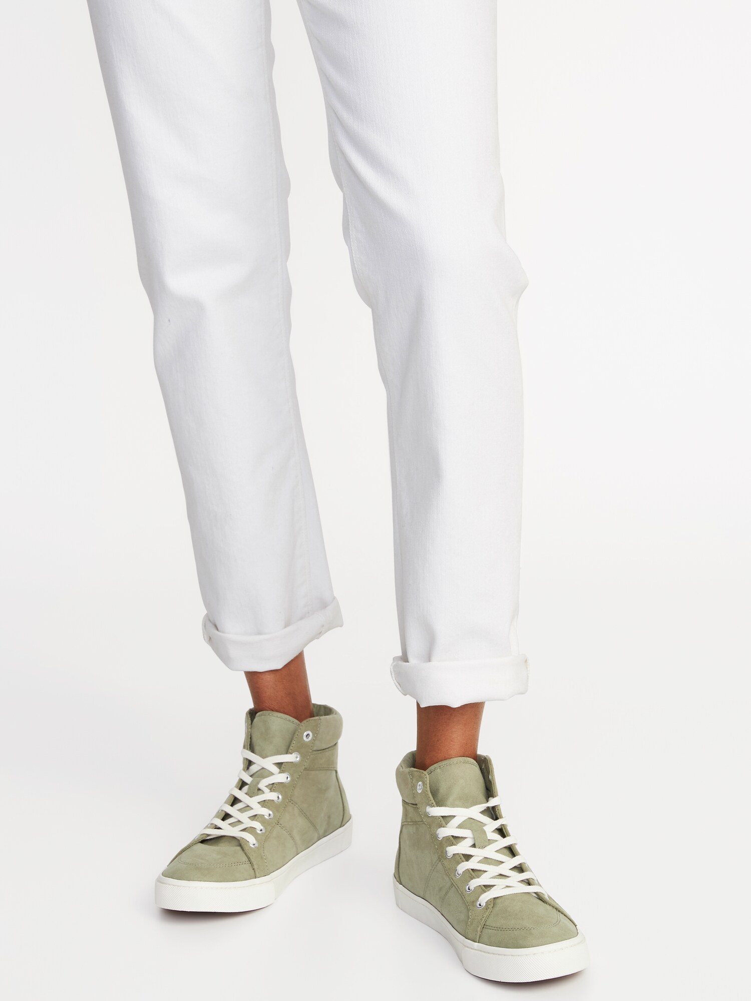 old navy white high tops