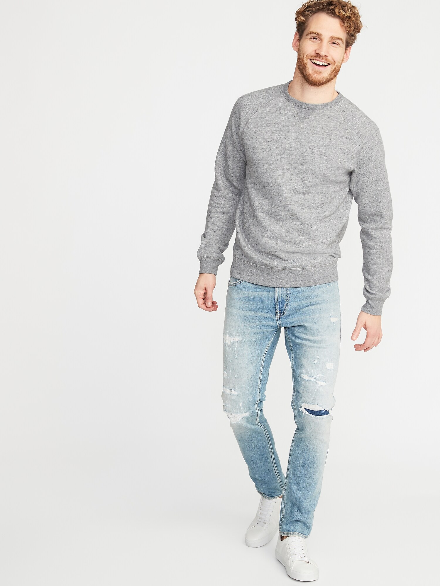 old navy mens crew neck sweatshirts