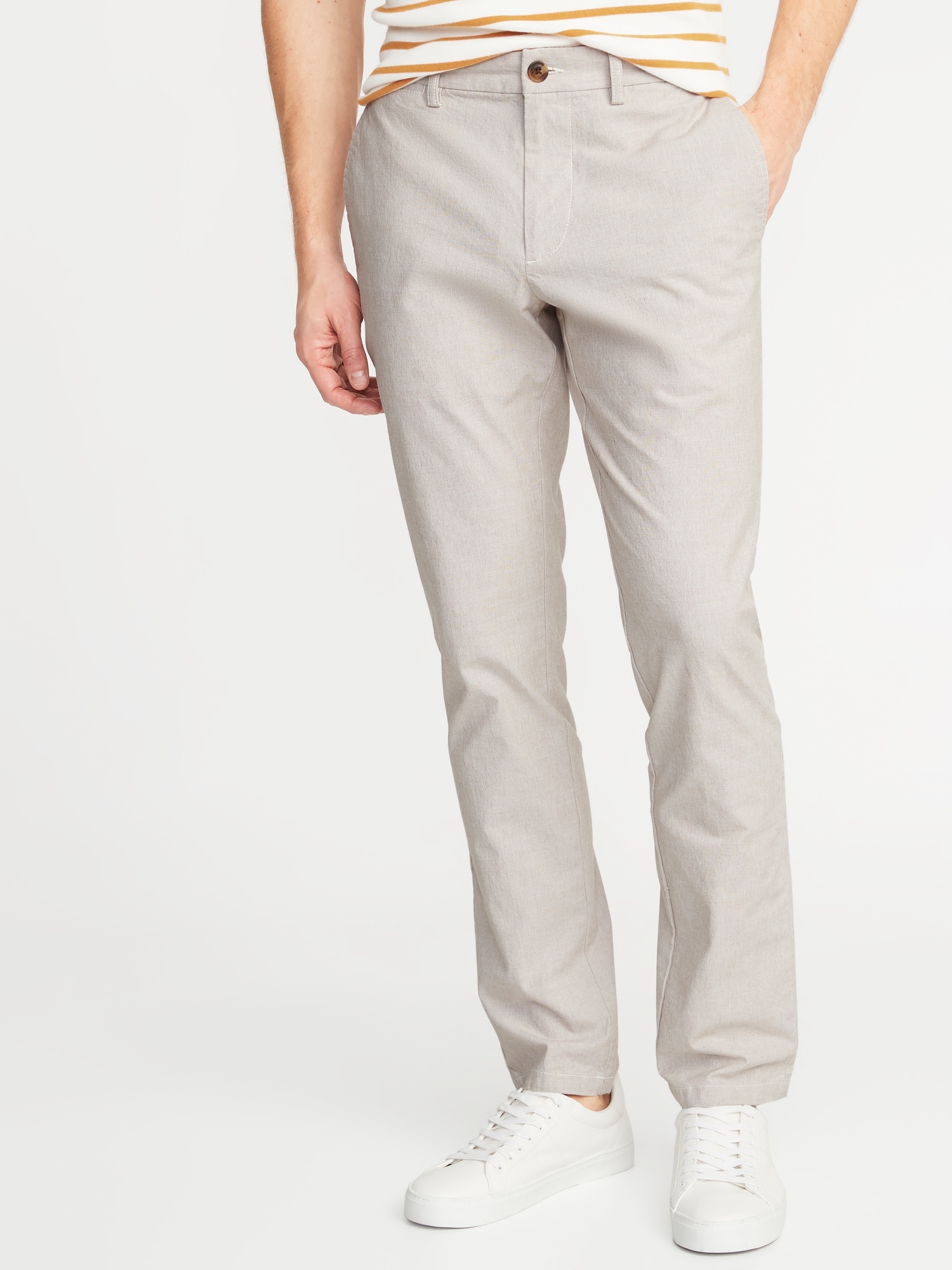 Slim Built-In Flex Textured Ultimate Pants