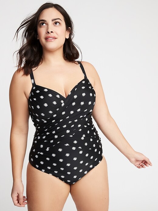 Best Deal for White Plus Size Bathing Suit mokini one Piece Women's Swim