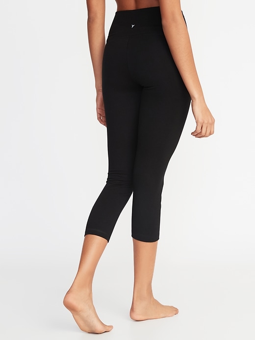View large product image 2 of 3. High-Waisted Crop Leggings For Women