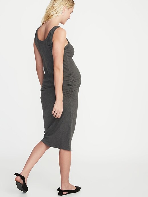 Image number 2 showing, Maternity Bodycon Tank Dress