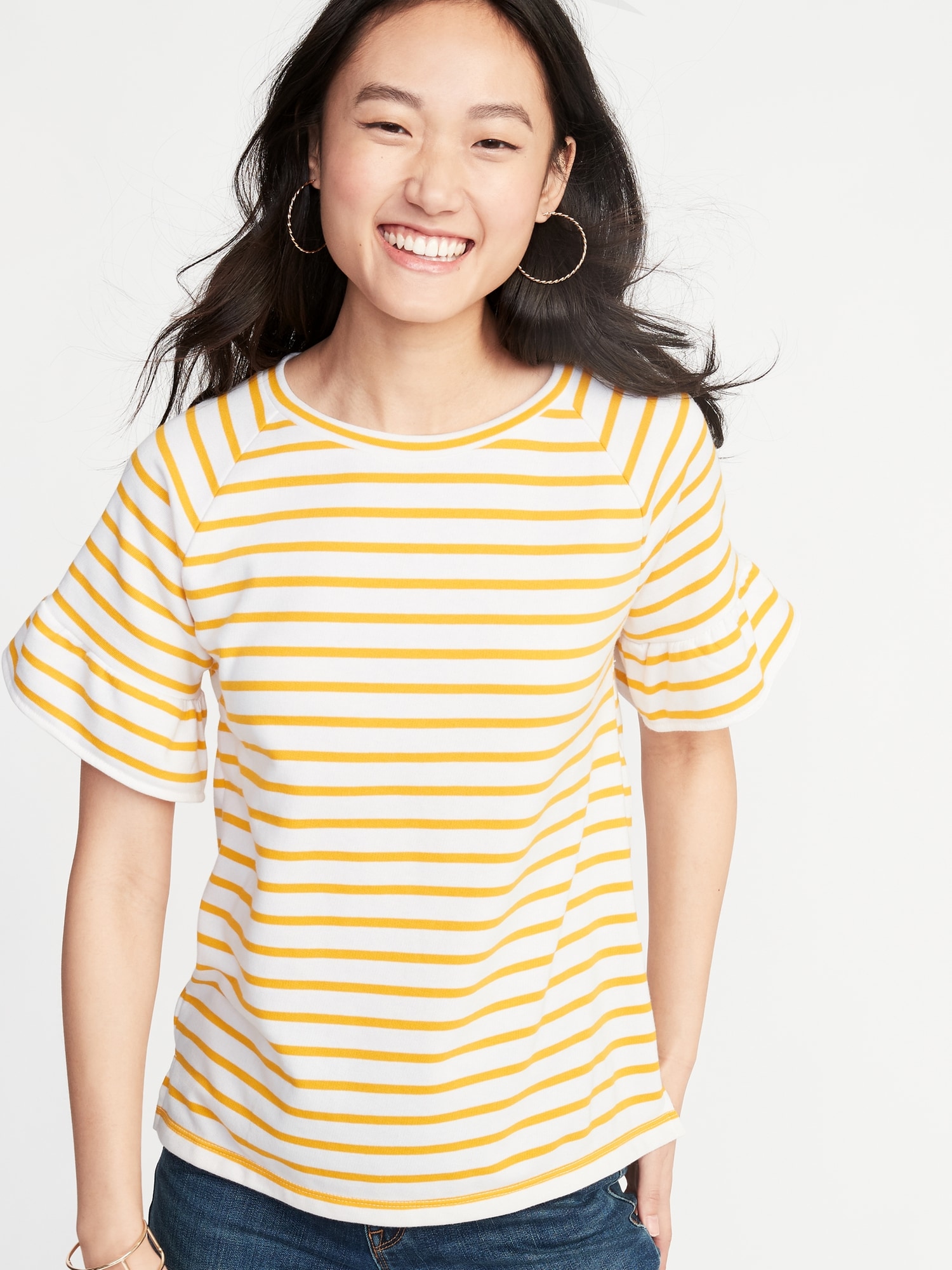 Old navy hot sale ruffle sweatshirt