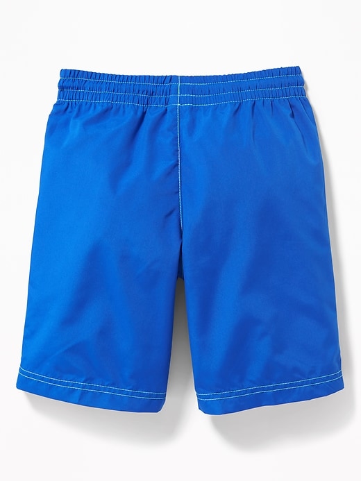 View large product image 2 of 2. Side-Stripe Swim Trunks For Boys