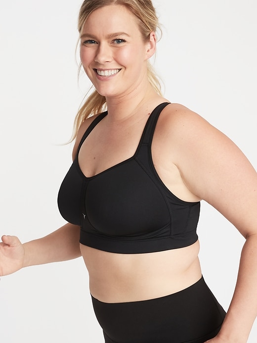Image number 4 showing, High-Support Mesh-Trim Plus-Size Sports Bra