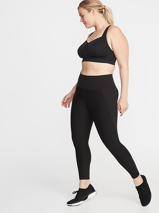 Image number 3 showing, High-Support Mesh-Trim Plus-Size Sports Bra