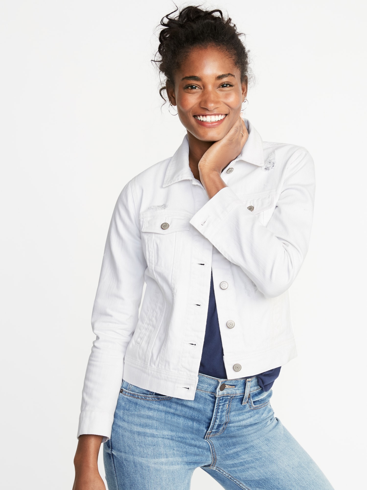 authentic offer discounts finest selection Distressed White Jean Jacket For Women | Old Navy authentic offer discounts finest selection Distressed White Jean Jacket For Women | Old Navy