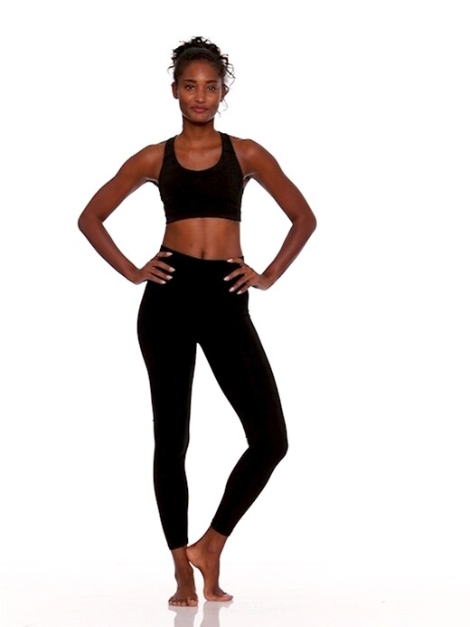 Old Navy Leggings Womens S/p Petite Black Yoga Active Go Dry Ladies Athletic