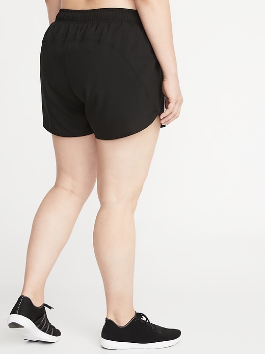 View large product image 2 of 3. Plus-Size Run Shorts - 3.5-inch inseam