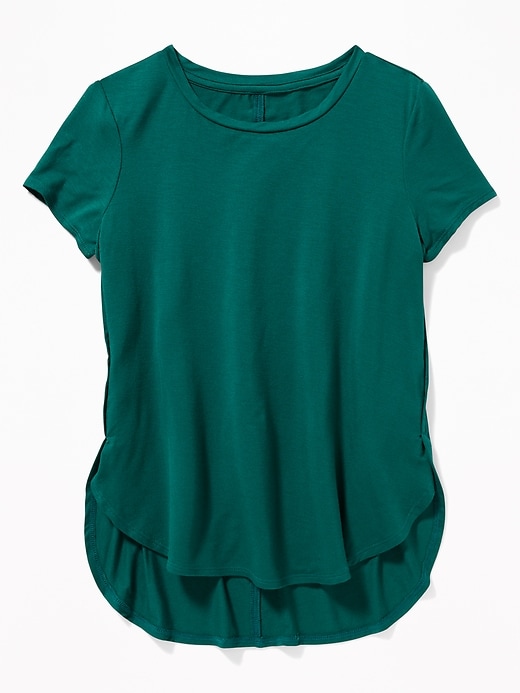 View large product image 1 of 1. Jersey Tulip-Hem Tunic Tee for Girls